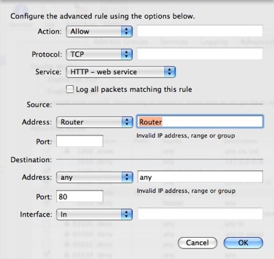 Serveradmin Firewall Addallow80